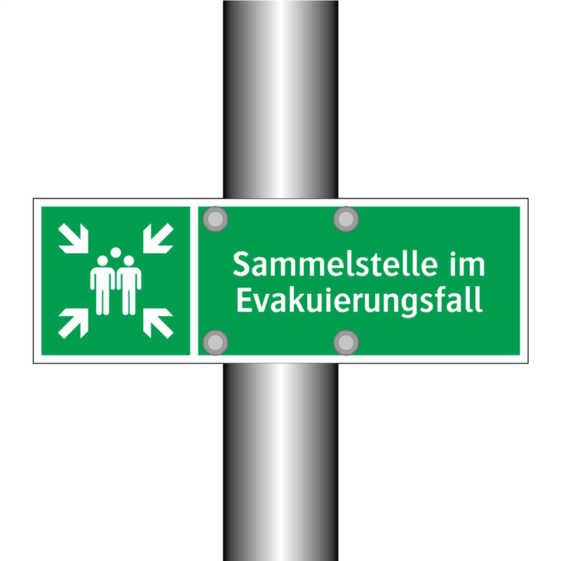 Sammelstelle im Evakuierungsfall