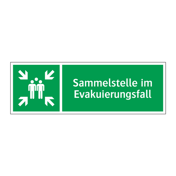 Sammelstelle im Evakuierungsfall