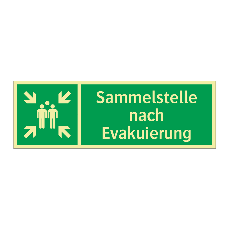 Sammelstelle nach Evakuierung