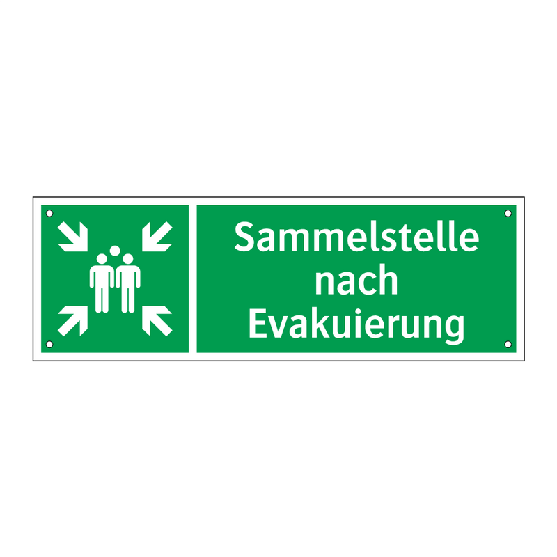 Sammelstelle nach Evakuierung