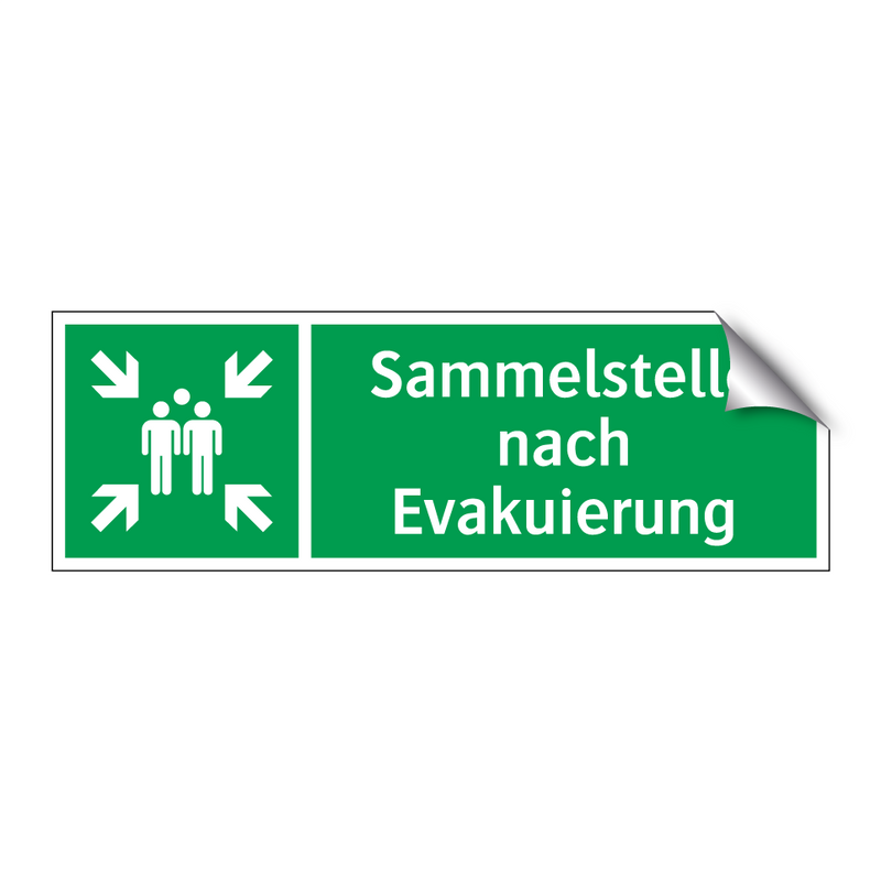 Sammelstelle nach Evakuierung