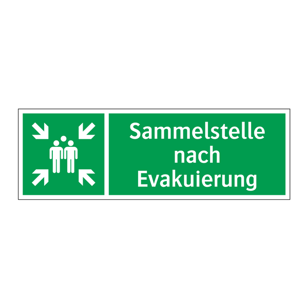 Sammelstelle nach Evakuierung