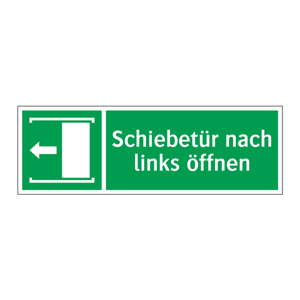 Schiebetür nach links öffnen