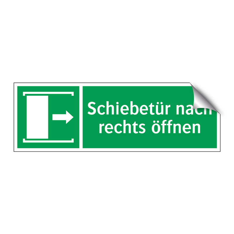 Schiebetür nach rechts öffnen