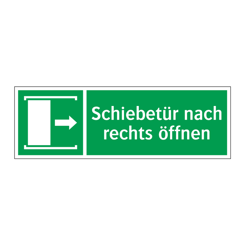 Schiebetür nach rechts öffnen