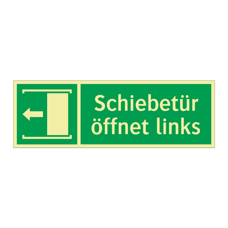 Schiebetür öffnet links