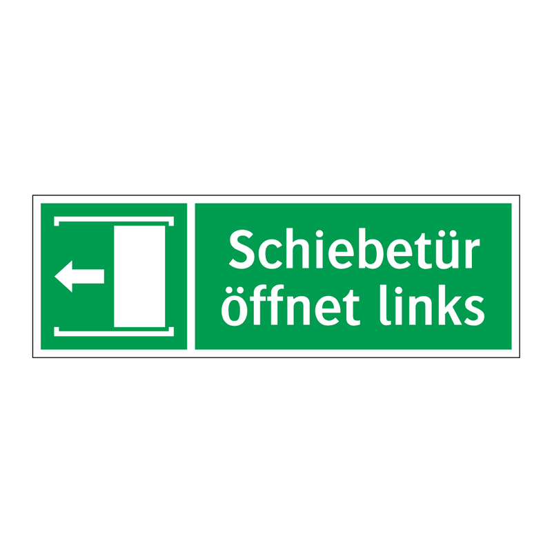 Schiebetür öffnet links