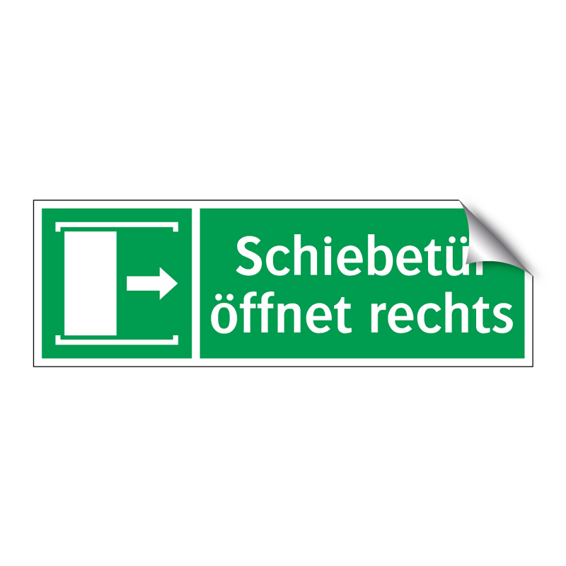 Schiebetür öffnet rechts