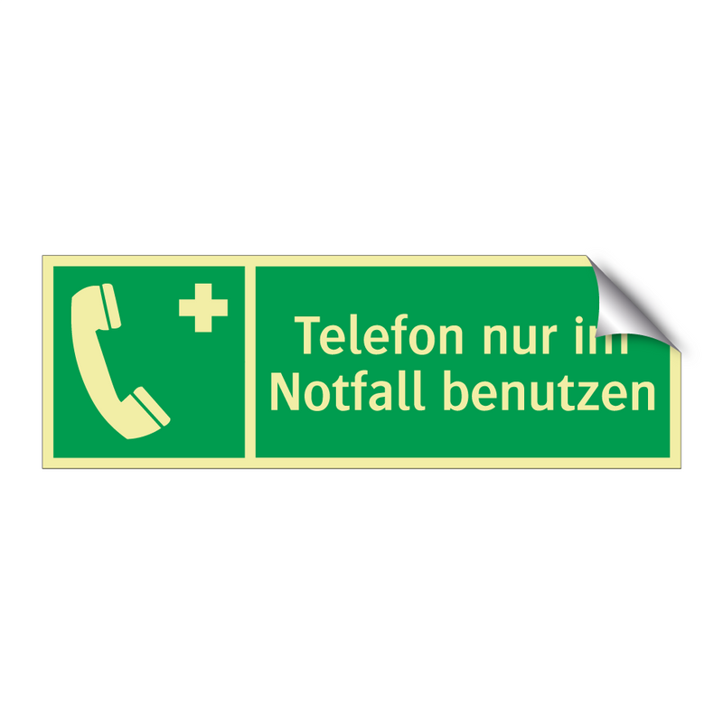 Telefon nur im Notfall benutzen