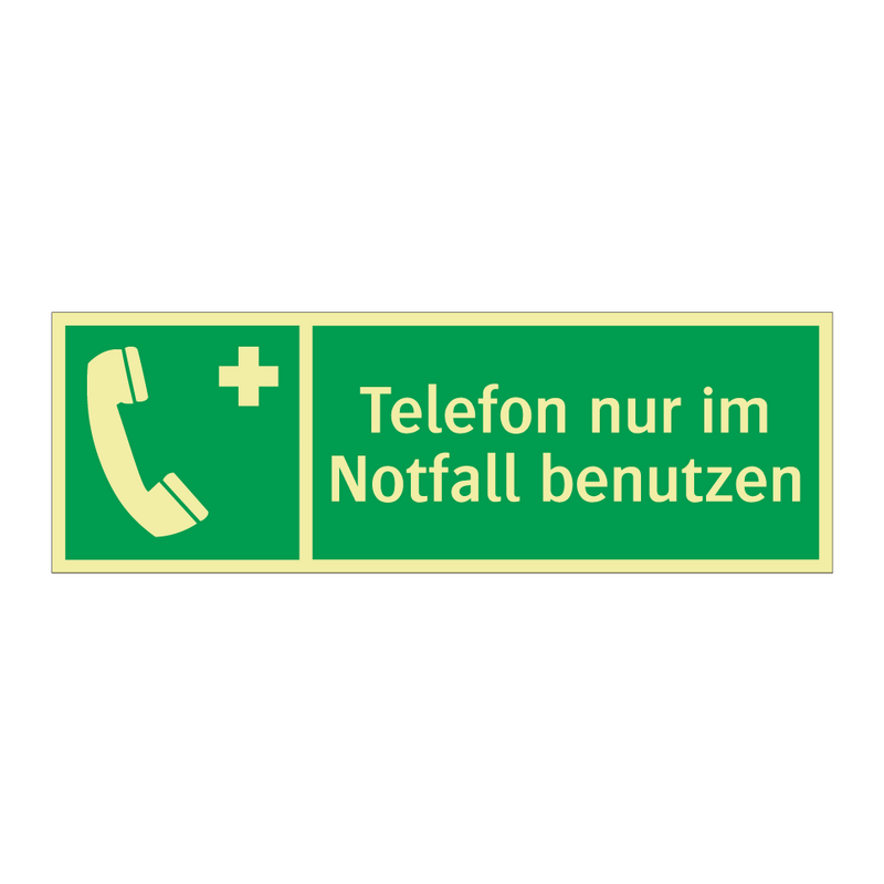 Telefon nur im Notfall benutzen