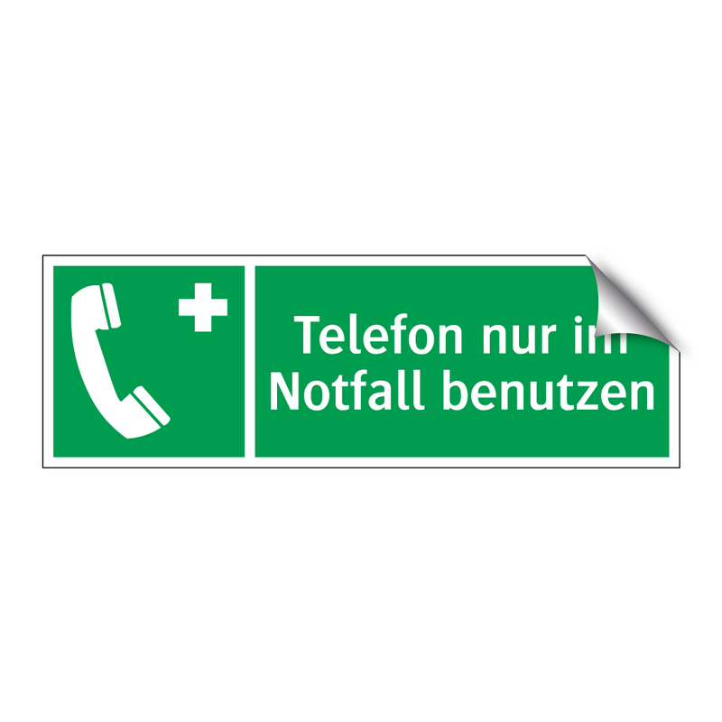 Telefon nur im Notfall benutzen