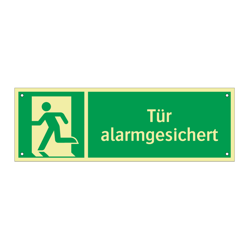 Tür alarmgesichert