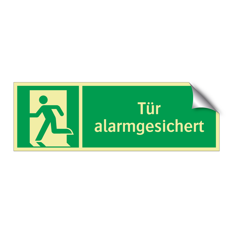 Tür alarmgesichert