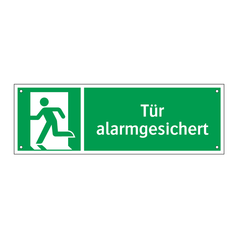 Tür alarmgesichert