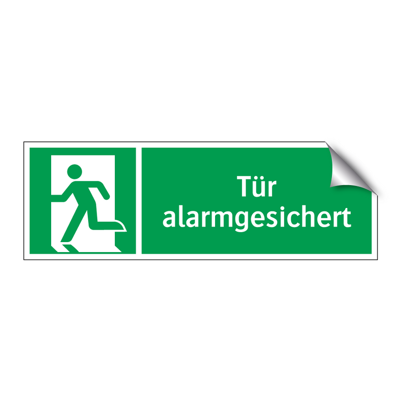 Tür alarmgesichert