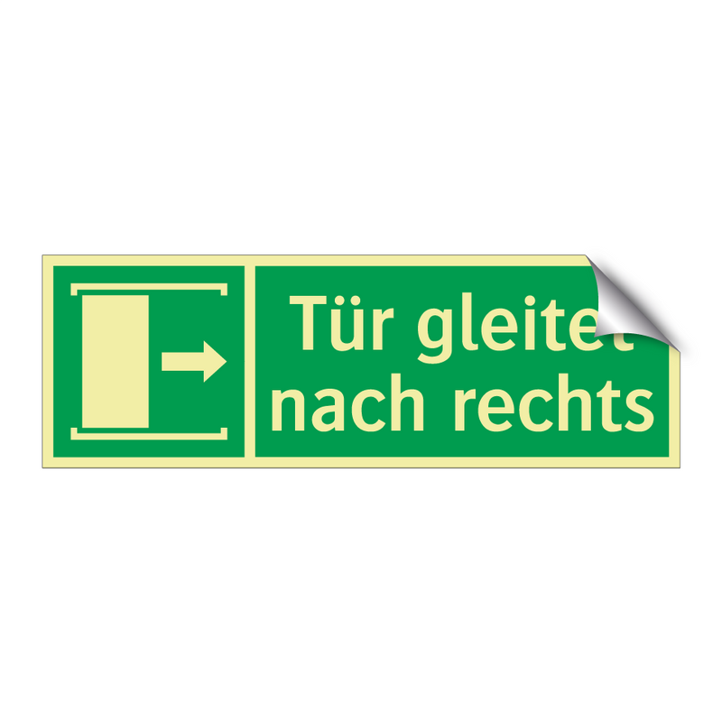 Tür gleitet nach rechts