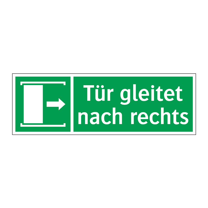 Tür gleitet nach rechts