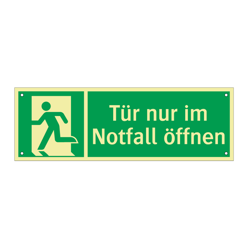 Tür nur im Notfall öffnen