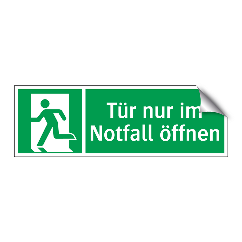 Tür nur im Notfall öffnen