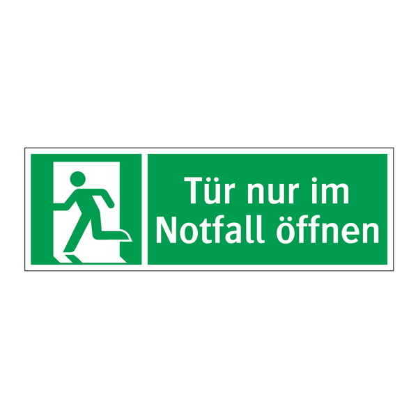 Tür nur im Notfall öffnen