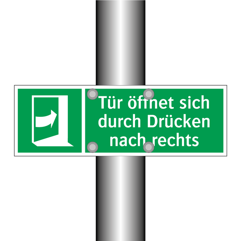 Tür öffnet sich durch Drücken nach rechts