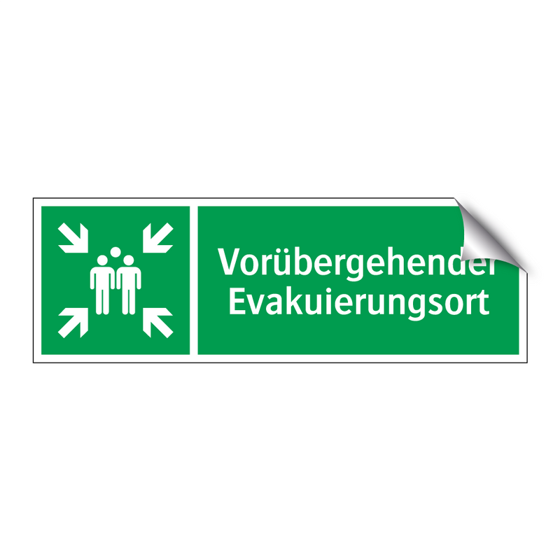 Vorübergehender Evakuierungsort