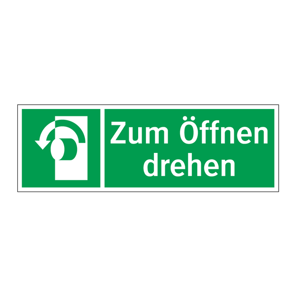 Zum Öffnen drehen