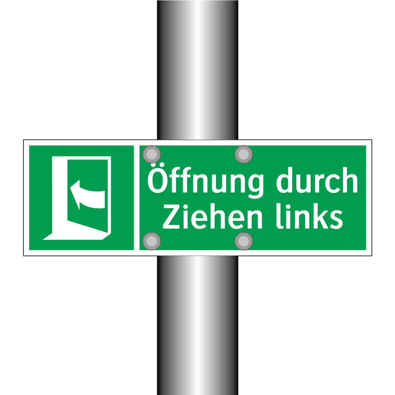 Öffnung durch Ziehen links