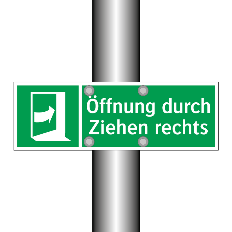 Öffnung durch Ziehen rechts