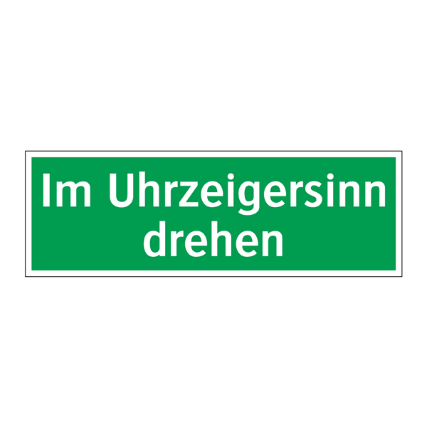 Im Uhrzeigersinn drehen