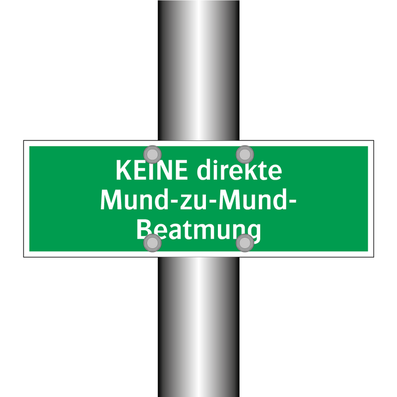 KEINE direkte Mund-zu-Mund- Beatmung