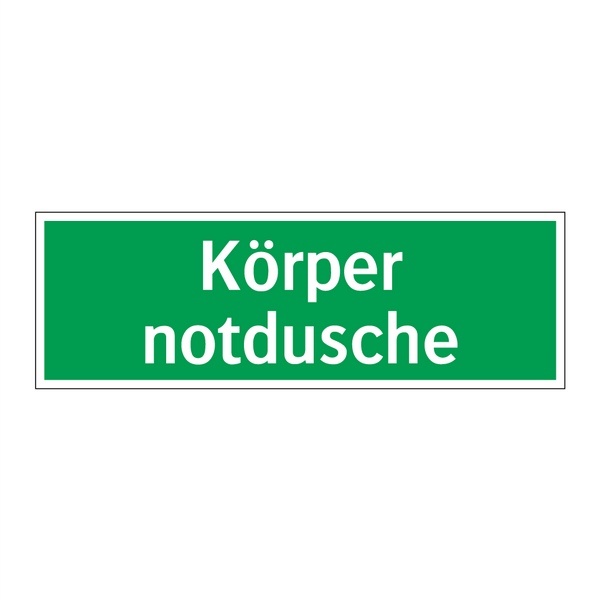 Körper notdusche