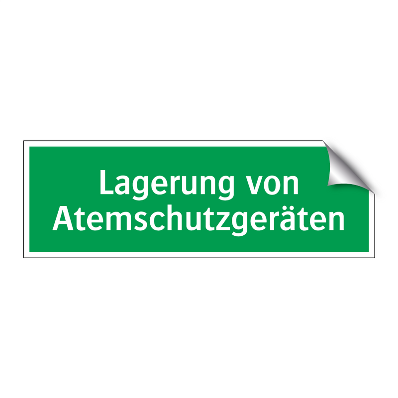 Lagerung von Atemschutzgeräten