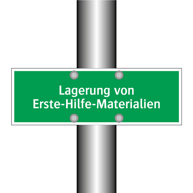 Lagerung von Erste-Hilfe-Materialien