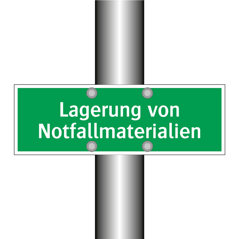 Lagerung von Notfallmaterialien