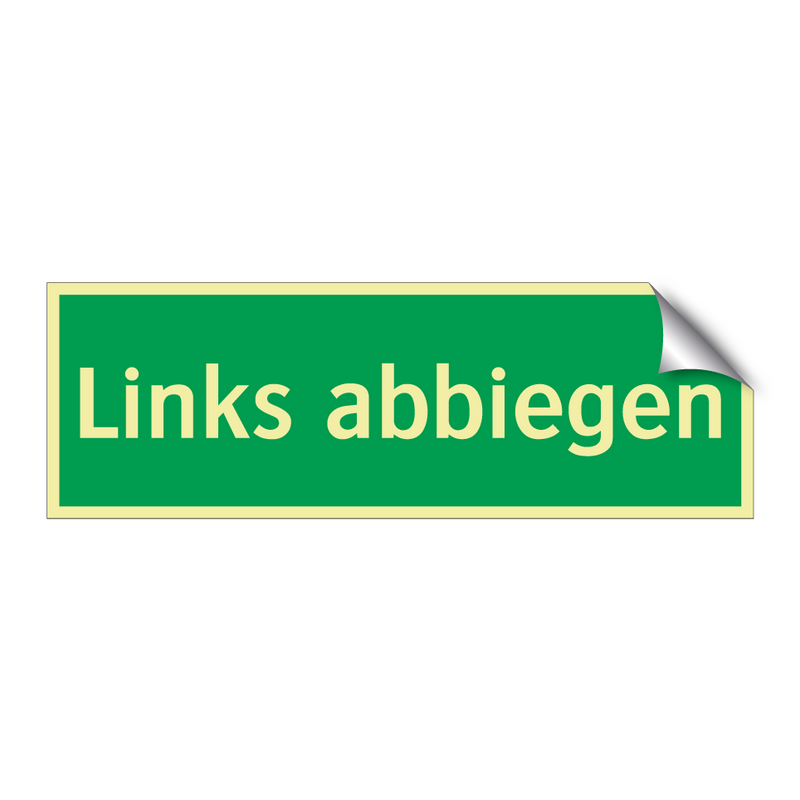 Links abbiegen