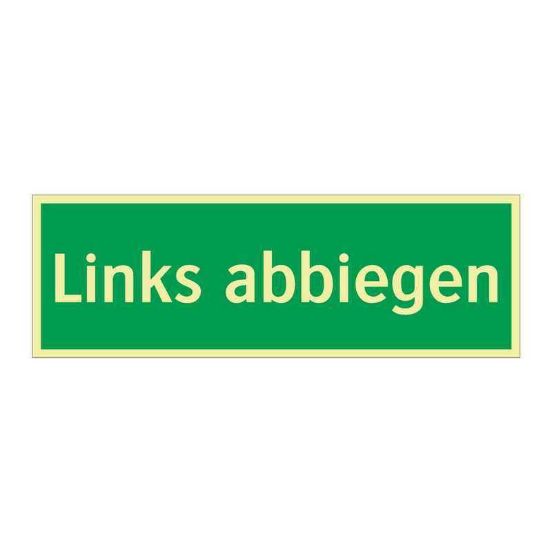 Links abbiegen