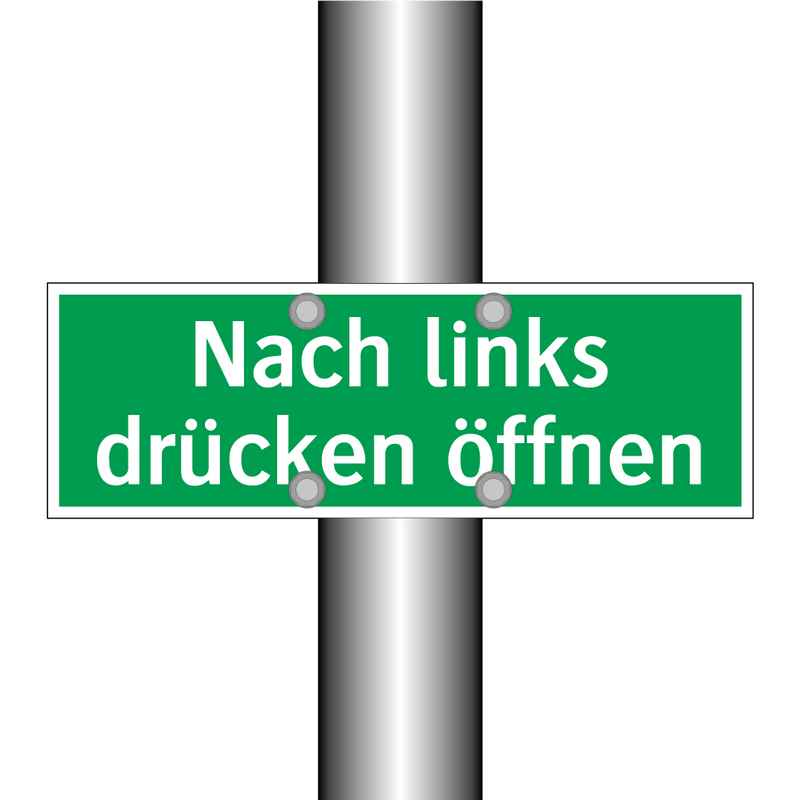 Nach links drücken öffnen