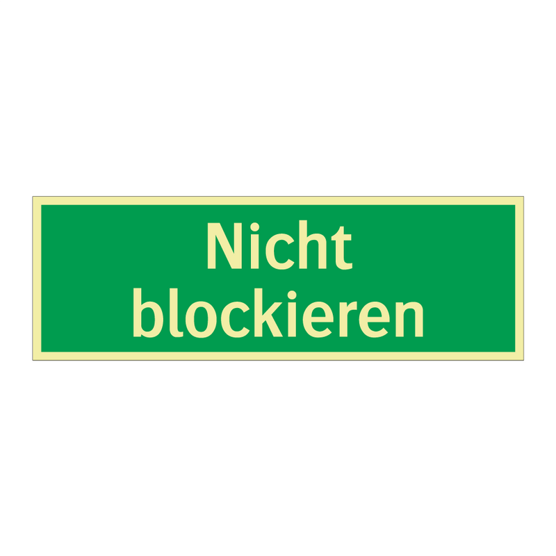 Nicht blockieren