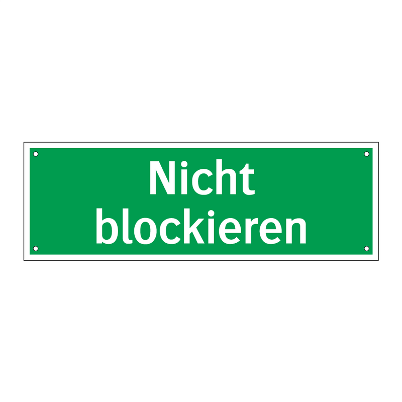 Nicht blockieren