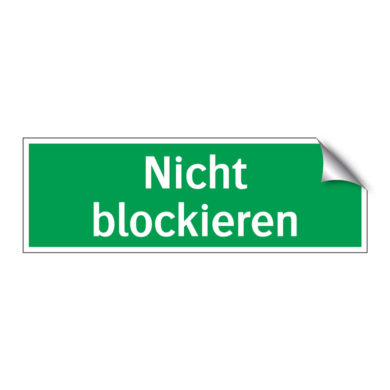 Nicht blockieren