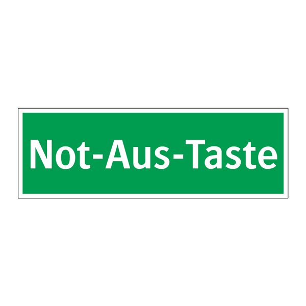 Not-Aus-Taste