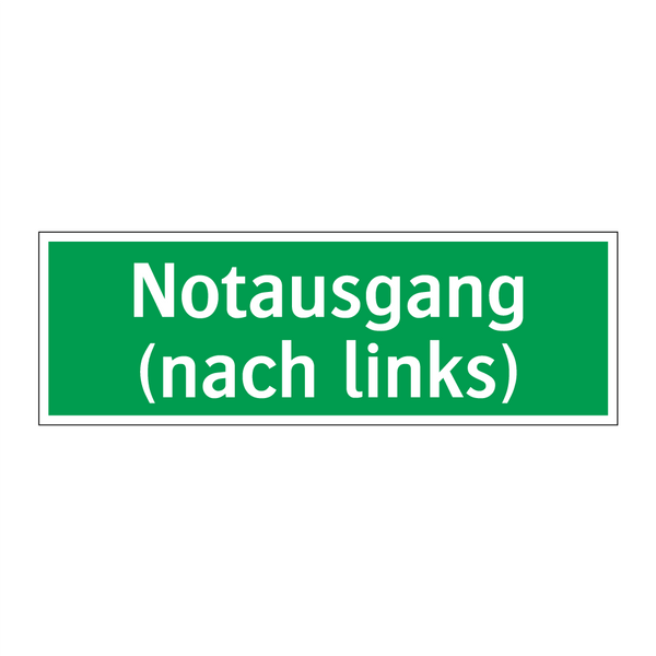 Notausgang (nach links)