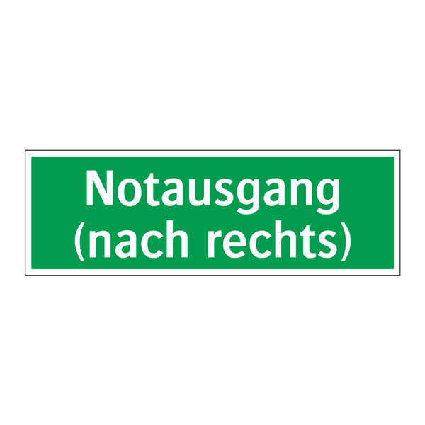 Notausgang (nach rechts)