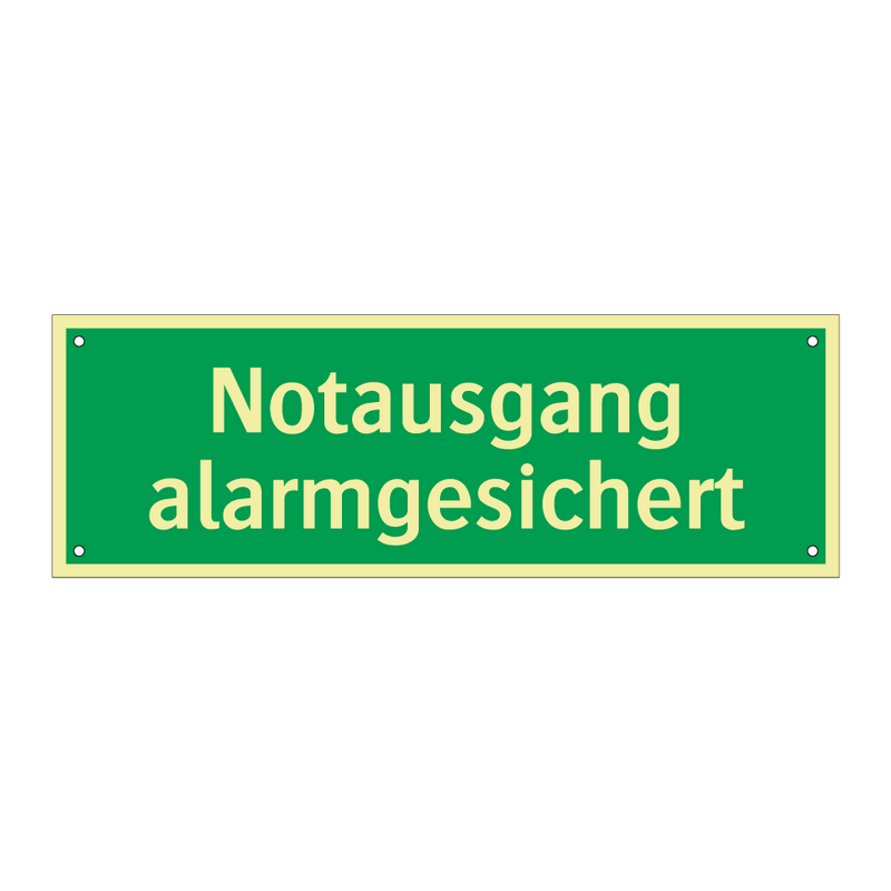 Notausgang alarmgesichert