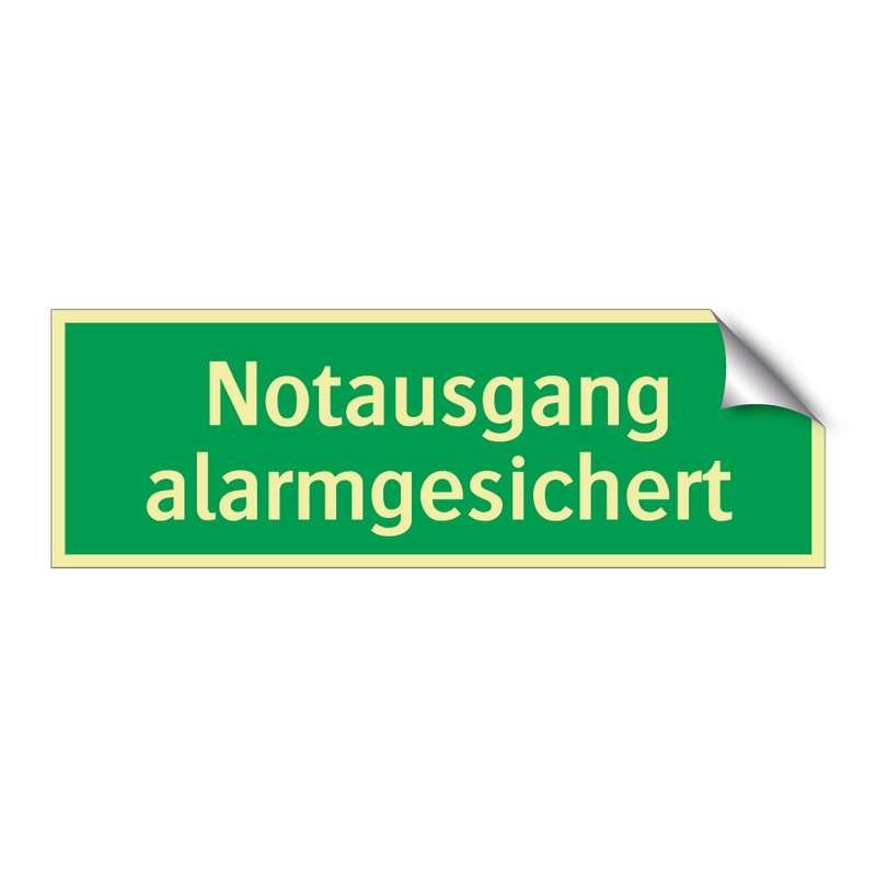 Notausgang alarmgesichert