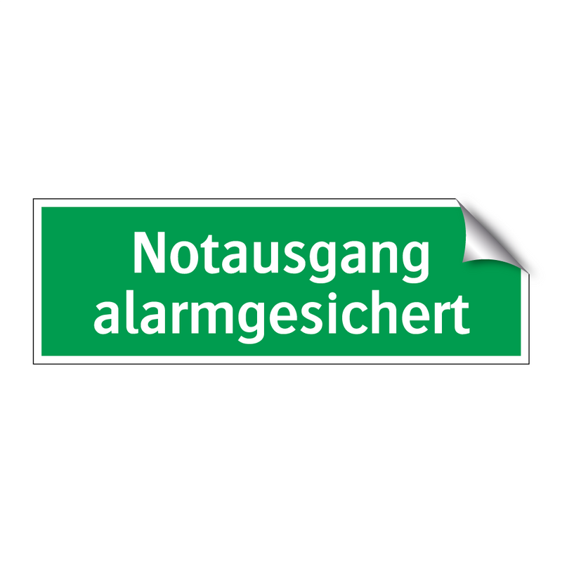 Notausgang alarmgesichert