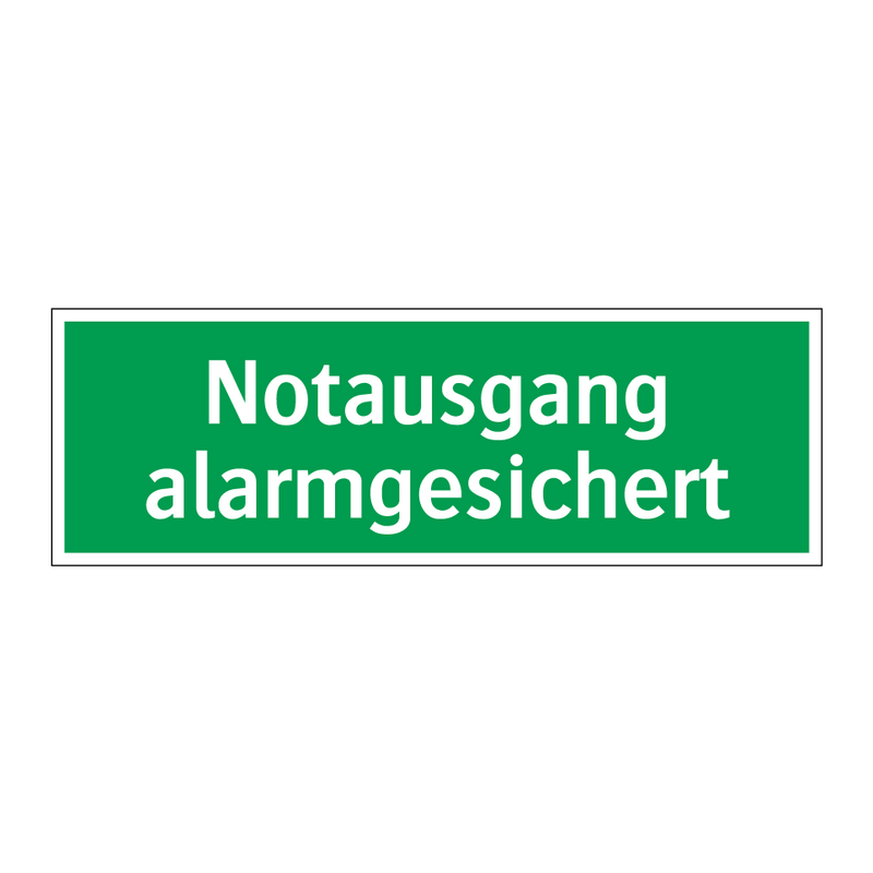 Notausgang alarmgesichert