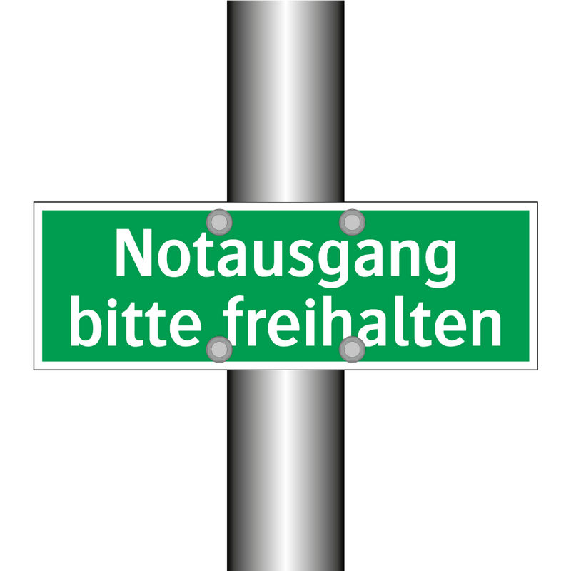 Notausgang bitte freihalten