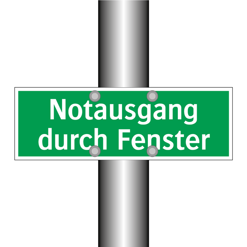 Notausgang durch Fenster